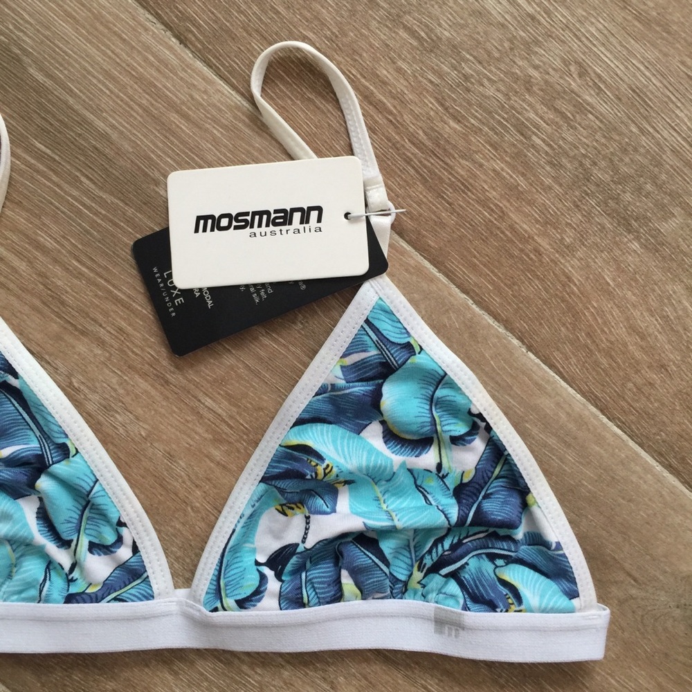 Palm leaf triangle Bralette - Picture 2 of 5